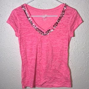 Justice Pink Sparkle Top